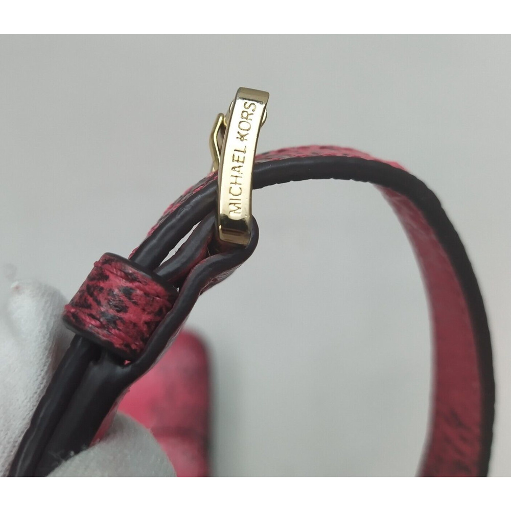 Michael Kors Pink Leather Python Printed Chain St… - image 7